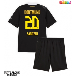 Borussia Dortmund Marcel Sabitzer #20 Dětské Venkovní dres komplet 2026-27 Krátký Rukáv (+ trenýrky)